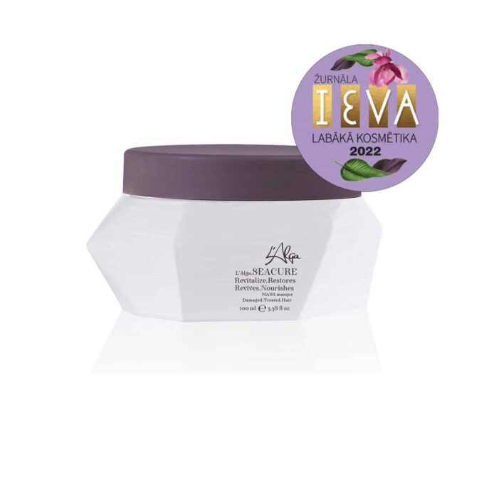 Lalga_SEACURE_juuksemask_LV_100ml_5060558800076 copy L’ALGA.SEACURE ATJAUNOJOŠA MATU MASKA