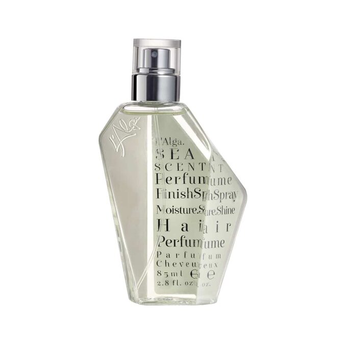 L'ALGA SEASCENT SMARŽAS MATIEM Matu smaržas satur AlgaNord 5™kompleksu un dziļi mitrinošas atjaunojošas sastāvdaļas, kas neitralizē nevēlamās smaržas matos, vienlaikus atjaunojot bojājumus un nodrošinot matiem papildu aizsardzību no karstuma.