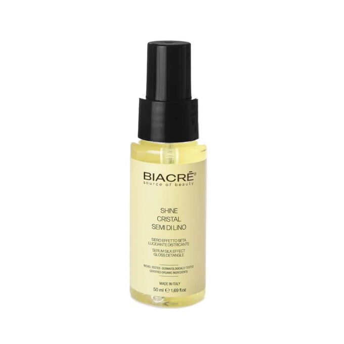 Biacre_shine_serum_50ml.jpg Насыщенная кристальная сияющая сыворотка для всех типов волос. Облегчает расчесывание, обеспечивает мягкость волос и предотвращает образование пушистости на волосах.