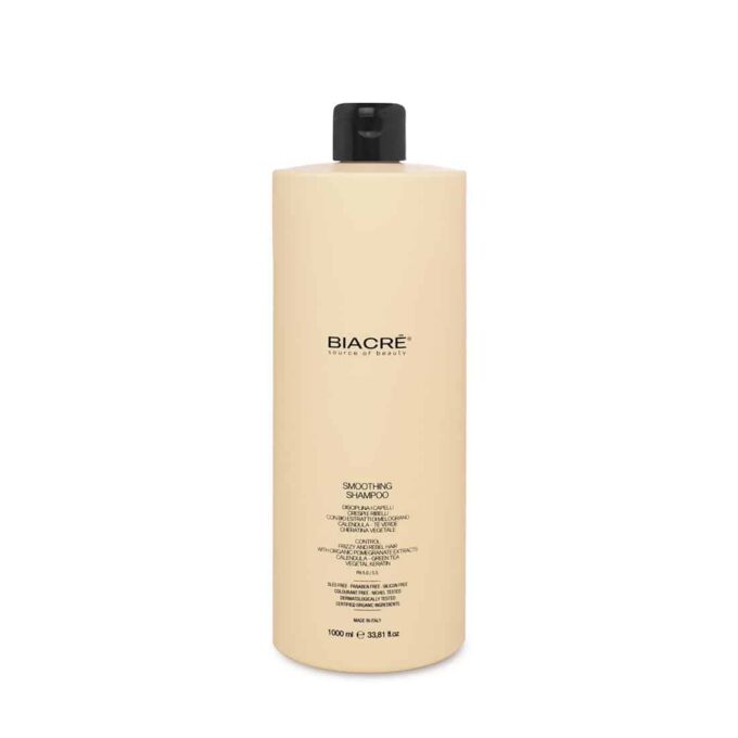 BIACRE_smoothing_shampoo_1000ml BIACRÈ NOGLUDINOŠS ŠAMPŪNS