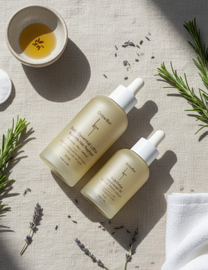 SCALP SERUM TO SUPPORT HAIR GROWTH A lightweight, fast-absorbing scalp serum that helps support the natural hair growth cycle and improve the overall condition and balance of the scalp.